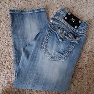 miss me Jean's cropped capris size 28